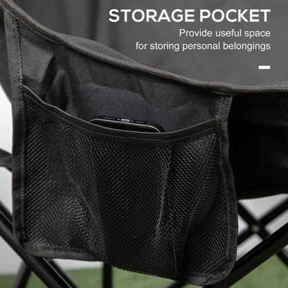 Camping Chair, Lightweight Folding Chair with Carrying Bag and Storage Pocket, Perfect for Festivals, Fishing