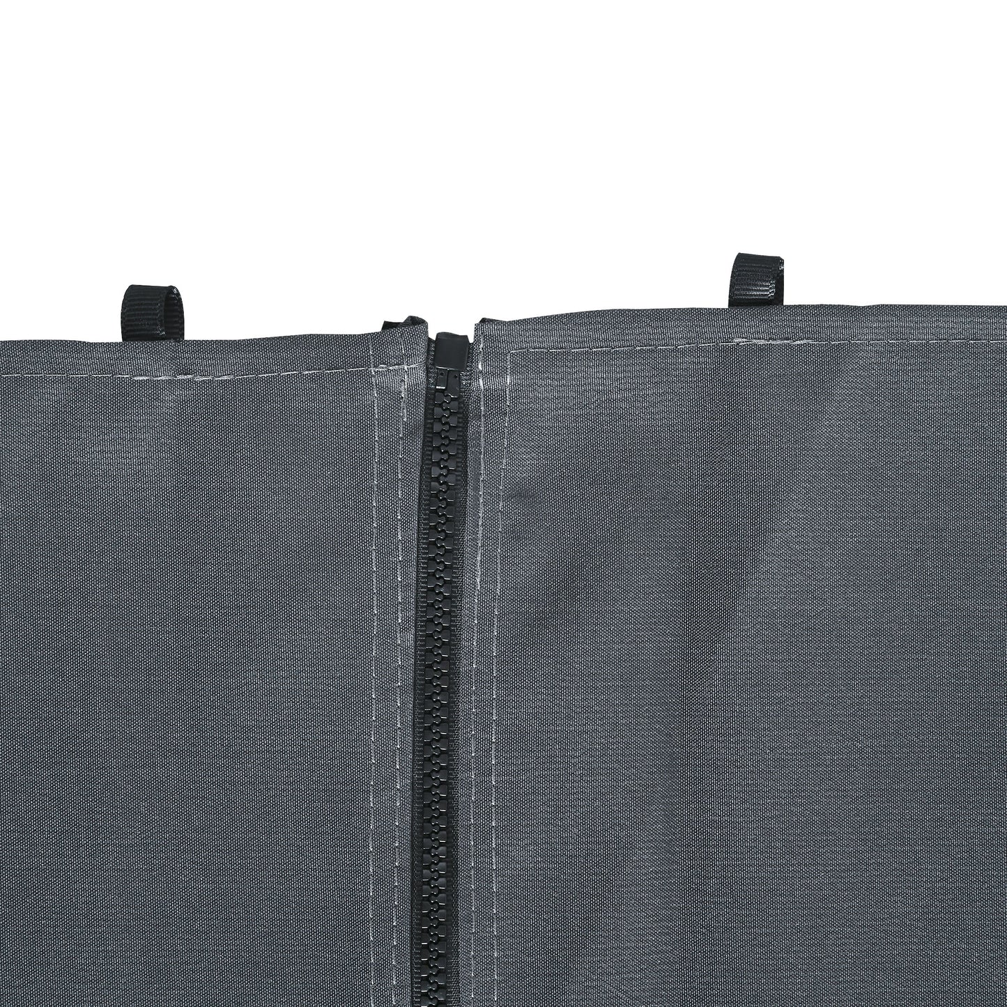 Replacement Gazebo Curtains 4-Panel Sidewalls with Zipper for 3 x 3 (M) Yard Gazebos Canopy Tent, Dark Grey