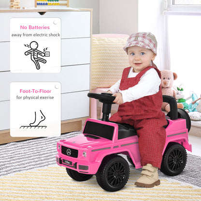 3 in 1 Kids Ride On Car G350 Licensed Foot To Floor Slider Toddler Push Along NO POWER Pink 12-36 months
