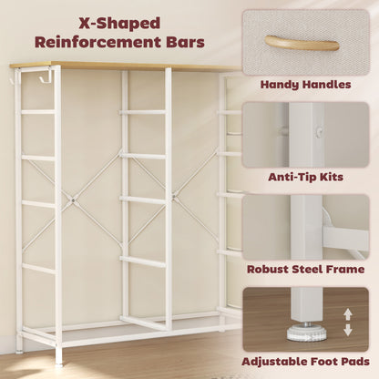 Chest of Ten Fabric Drawers - Beige