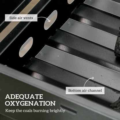 Foldable Charcoal Grill - Black