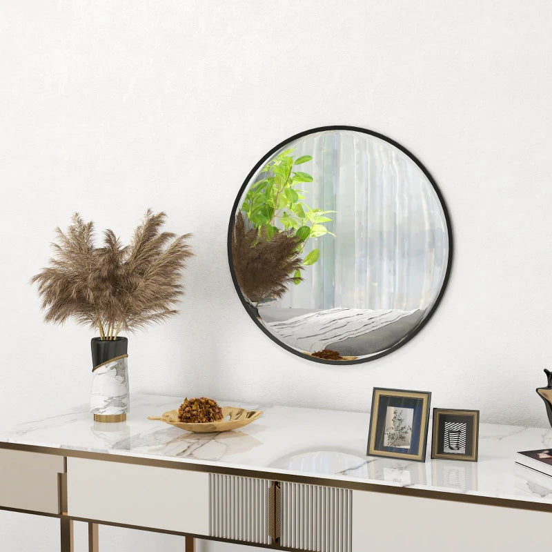 61cm Circular Wall Mirror for Bathroom, Living Room, Kitchen