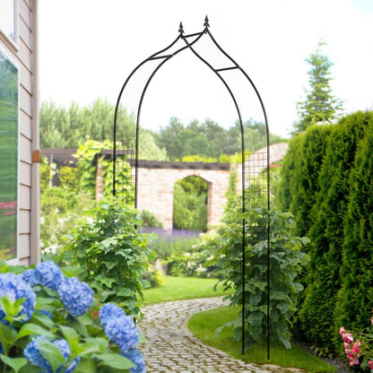 Vintage Style Garden Arch Trellis for Garden or Event Decoration - 8ft