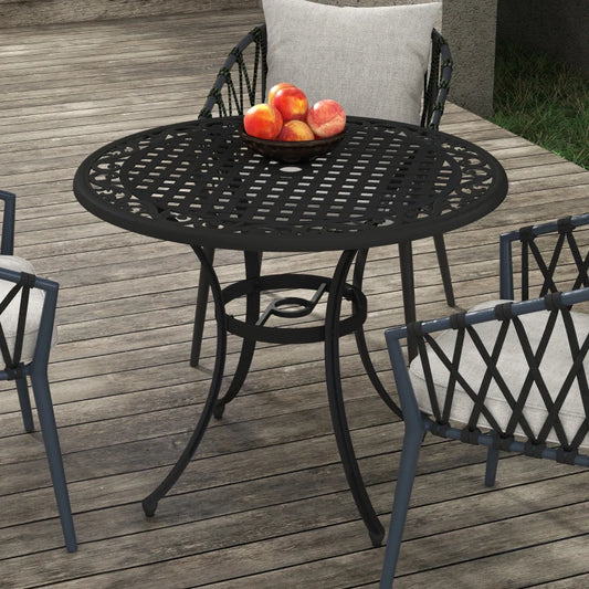 Round Bistro Table with Parasol Hole - (Table Only)