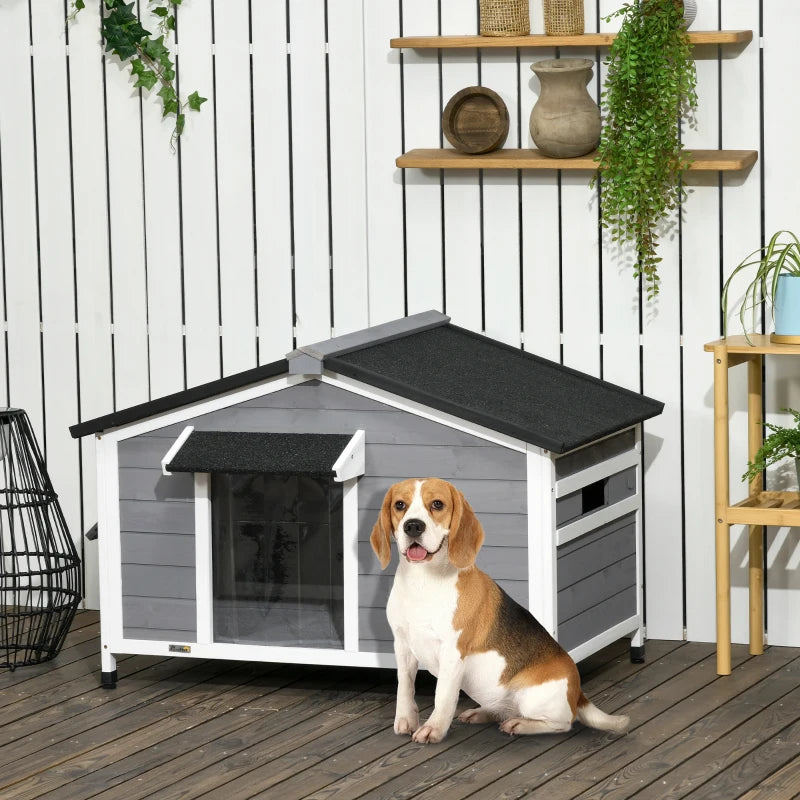 Indoor / Outdoor Dog House / Pet House with Openable Roof for Easy Access Cleaning