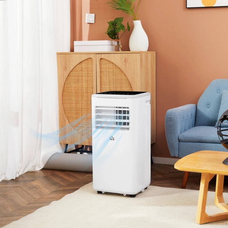 9,000-BTU - Portable Smart Air Conditioner 4-in-1 Dehumidifier, Fan with Remote, 24H Timer and Window Venting Kit