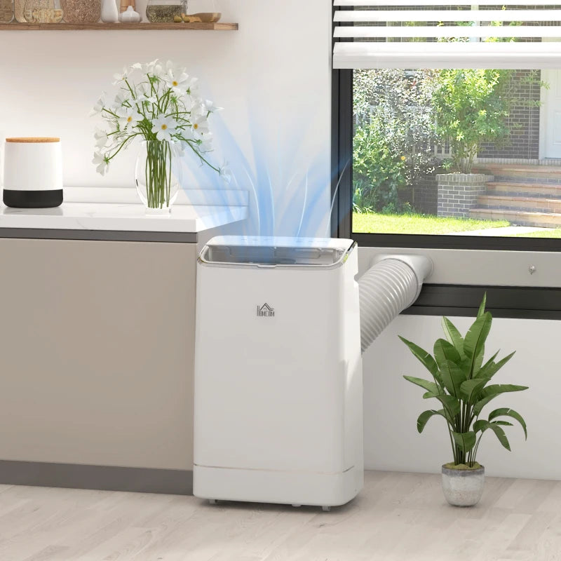 5-in-1 - Dual Hot and Cold - Portable 14,000 BTU - Smart Air Conditioner with Remote Control and Dehumidifier