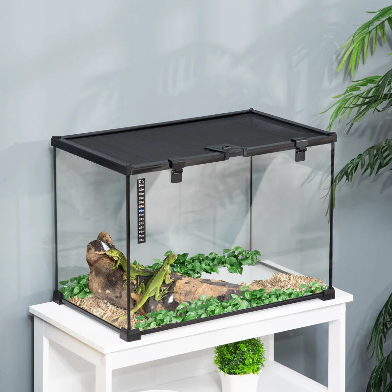 Lockable Reptile Terrarium for Lizards, Horned Frogs, Snakes etc