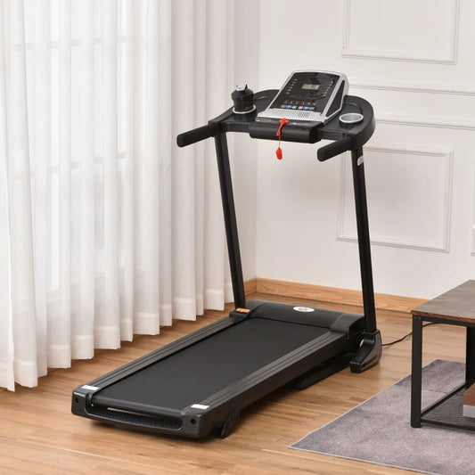 Folding Treadmill with 3 Level Incline, LED Display, 12.8km/h Speed and Phone / Drinks Holder