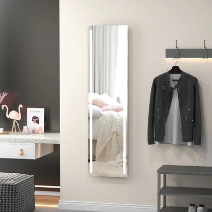 Freestanding or Wall Mounted - LED - Full Length Mirror with Touchscreen Colour Control Lighting