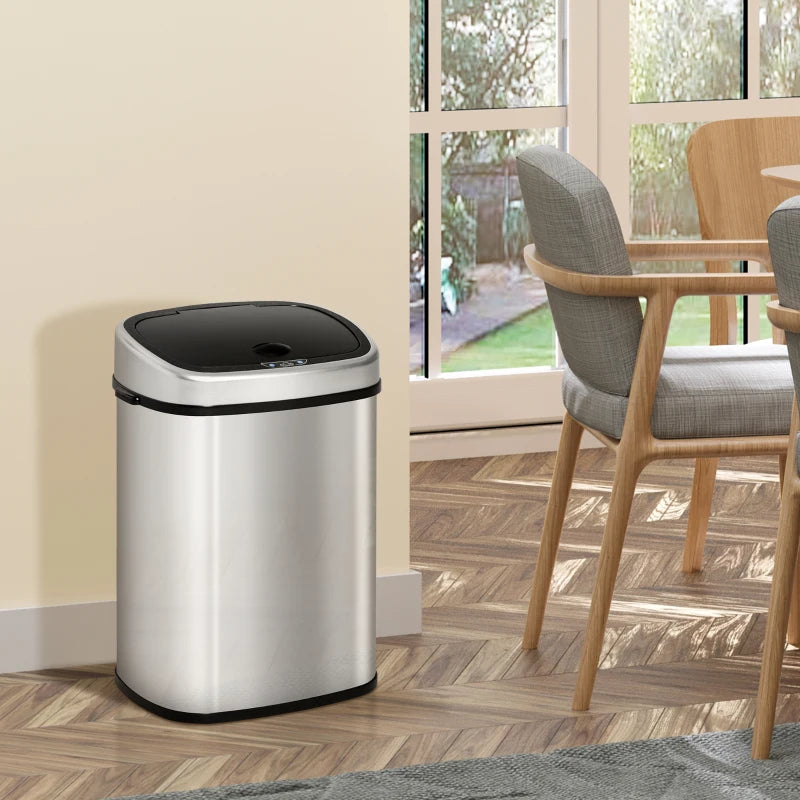 Touchless Motion Sensor Dustbin Automatic Lid - (batteries not included) - 48L