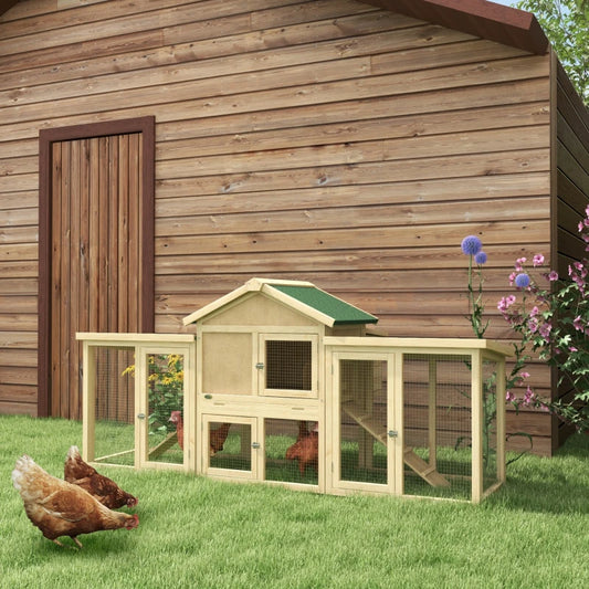 Large Chicken Coop with Run Backyard and Nesting Boxes