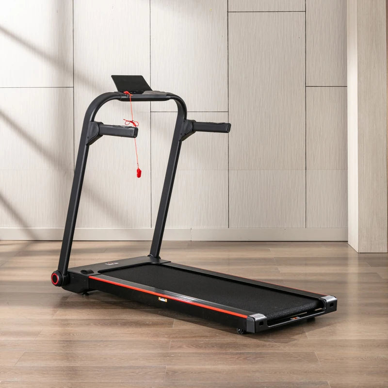 14km/h - Foldable Treadmill with Emergency Stop Button and Multifunction LED Display