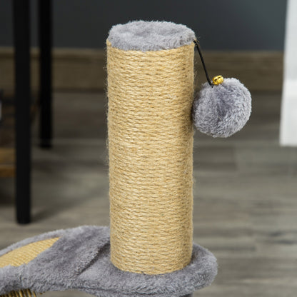 Cat Tree for Indoor Cats Climbing Activity Center Kitten Tower Furniture with Jute Post Scratching Massage Board Hanging Ball