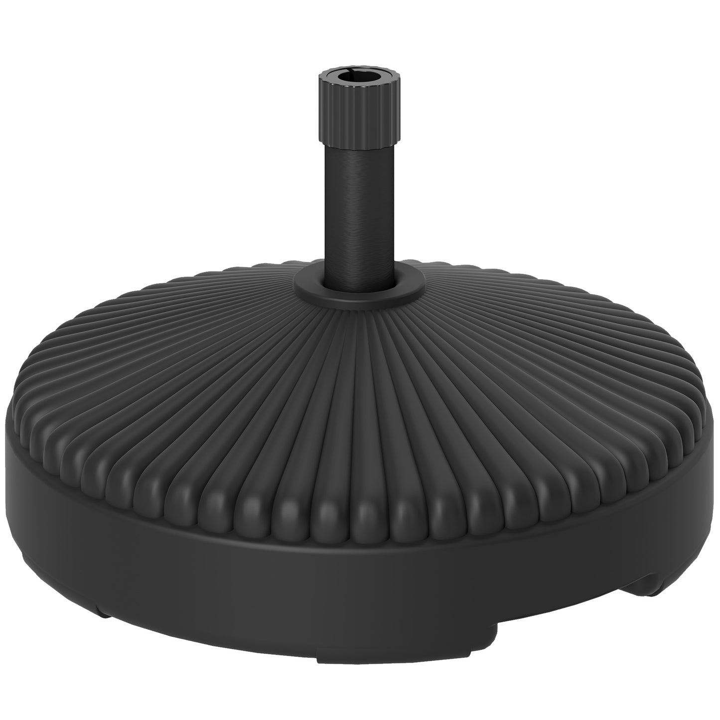 Garden Parasol Base Holder, 28kg Sand Filled, 23kg Water Filled, Sun Umbrella Base, Φ55 x 30H cm Black