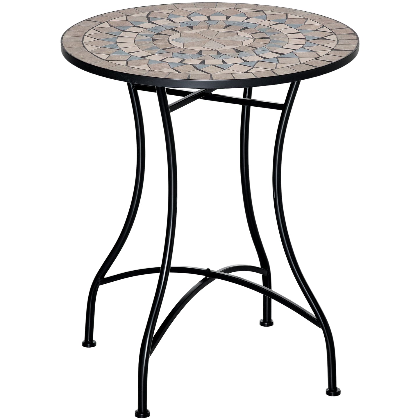 Φ60cm Mosaic Outdoor Patio Table - Green