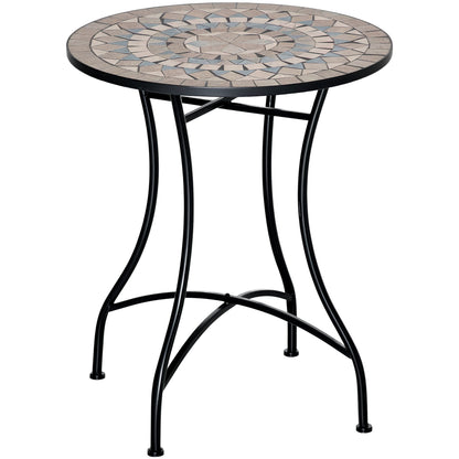 Φ60cm Mosaic Outdoor Patio Table - Green