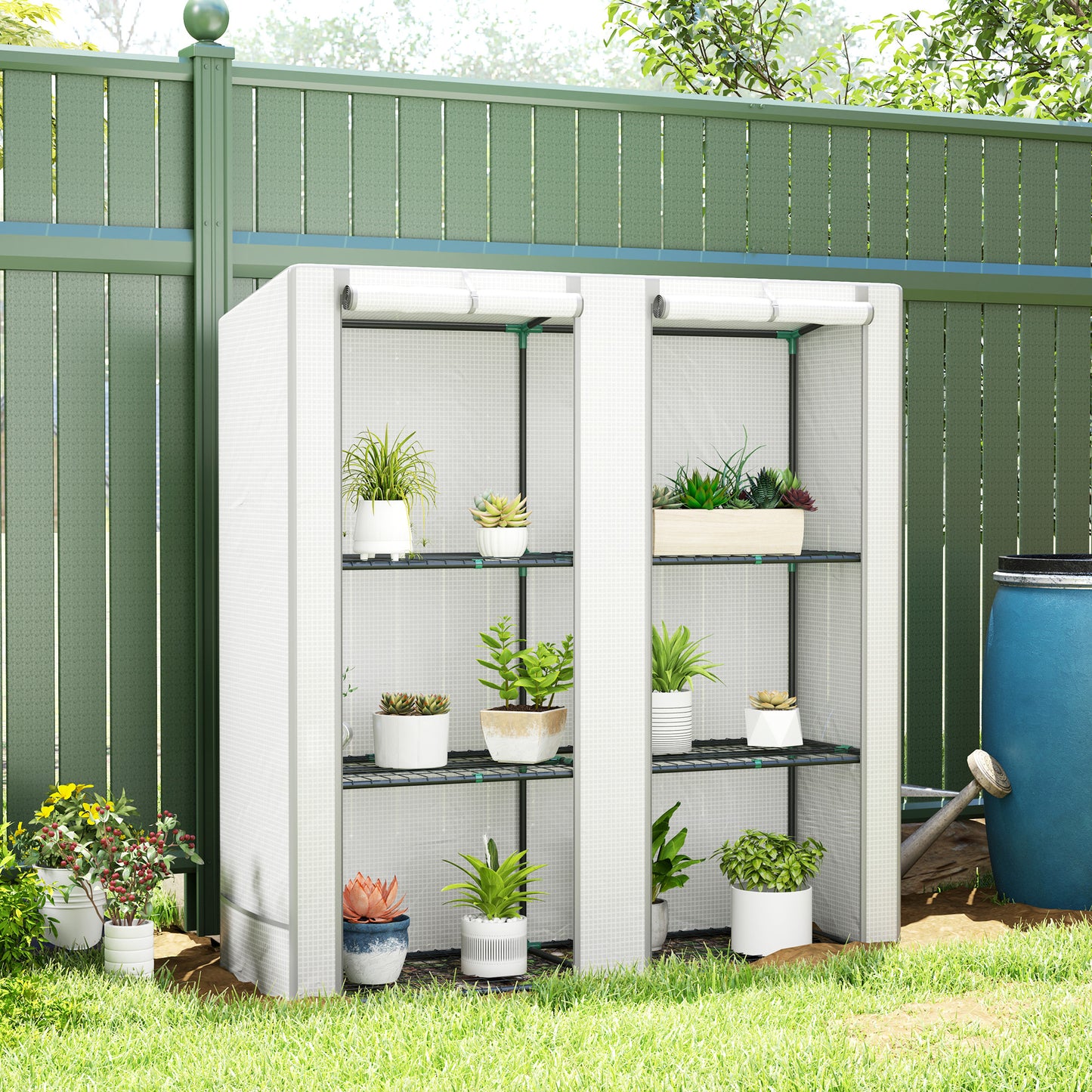 Three-Tier Mini Greenhouse - White