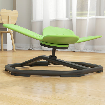 Butterfly-Shaped Kids Swivel Chair, Sensory Spinning Chair for Balance and Coordination Training, Green