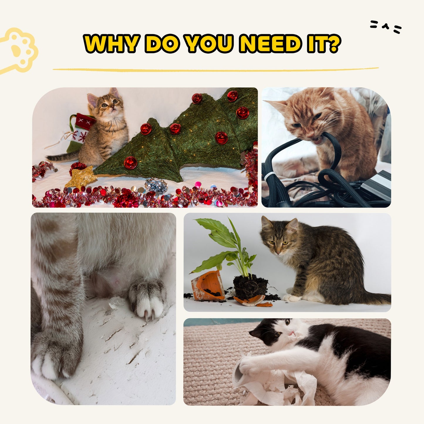 63cm Cat Scratching Post, Cat Scratcher with Replaceable Scratching Board, Top Perch, Sisal Scratch Mat, Oak