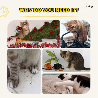 63cm Cat Scratching Post, Cat Scratcher with Replaceable Scratching Board, Top Perch, Sisal Scratch Mat, Oak