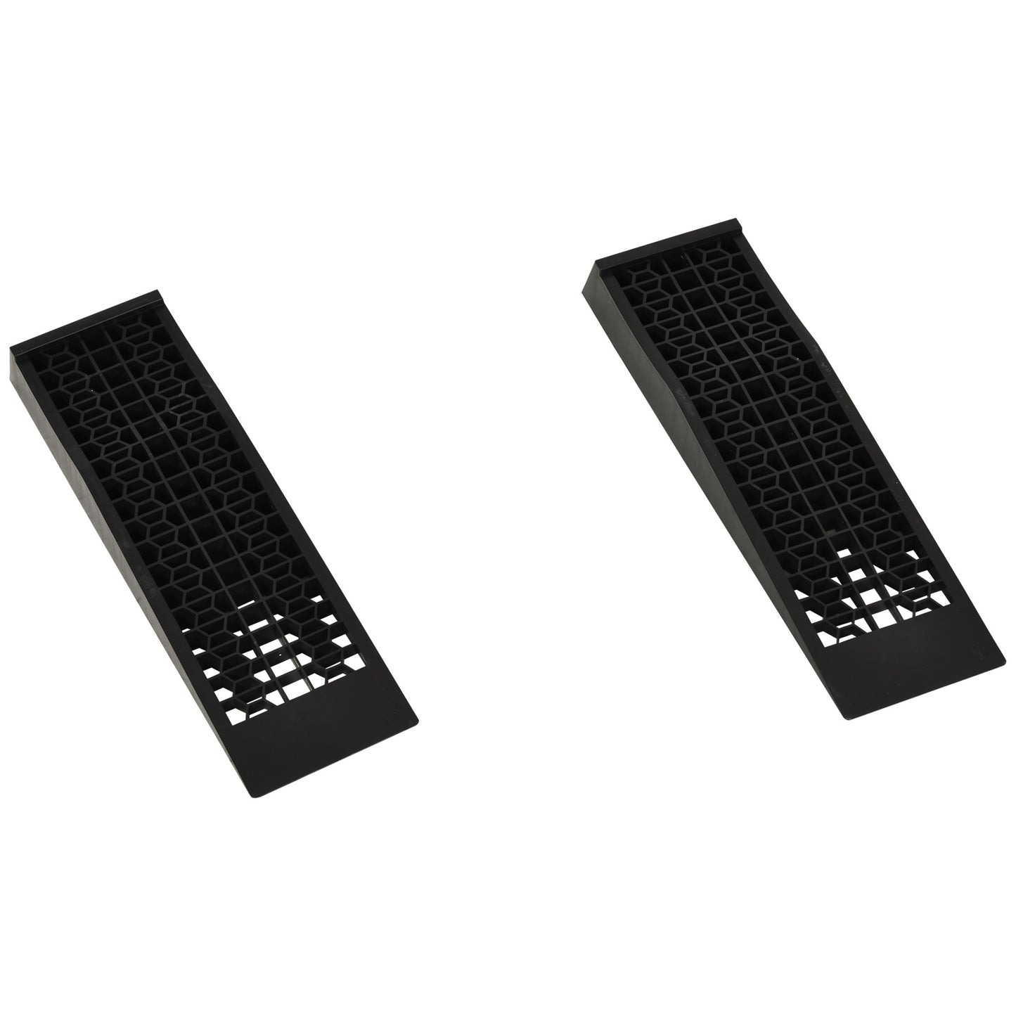 2PCS Car Ramps, 3 Ton Low Entrance Plastic Curb Ramps with Anti-Slip Surface