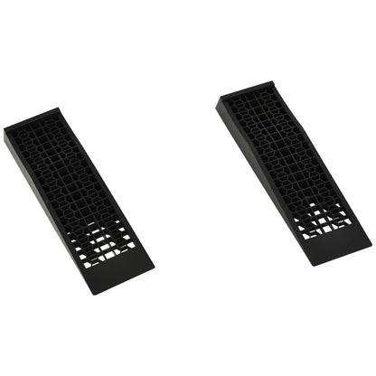 2PCS Car Ramps, 3 Ton Low Entrance Plastic Curb Ramps with Anti-Slip Surface