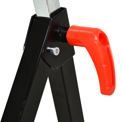 Folding Roller Stand, Material Support Pedestal with Ball Bearing Roller Height Adjustable Portable, Metal Construction