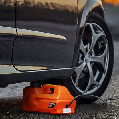 5 Ton Electric Car Jack Kit with 12V Auto Car Floor Jack, Impact Wrench, 15.5-45cm Tyre Lift Emergency Tyre Repair Kit