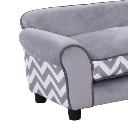 Dog Sofa Bed for XS-Sized Dogs, Cat Sofa with Soft Cushion, Pet Chair Lounge with Washable Cover, Removable Legs