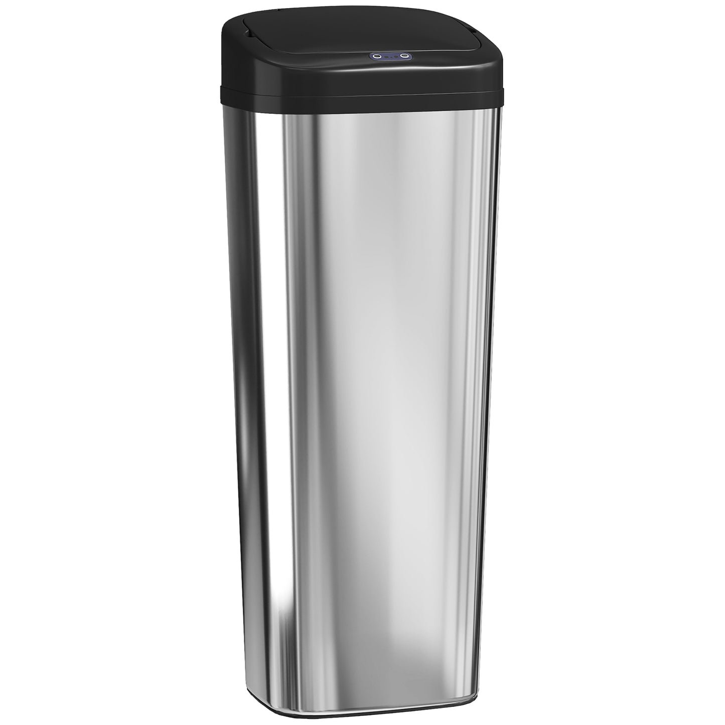 50L Stainless Steel Sensor Bin - Silver Tone