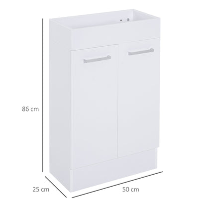Under Sink Bathroom Vanity Unit Ceramic Basin Sink Cloakroom Storage Cabinet Home Furniture