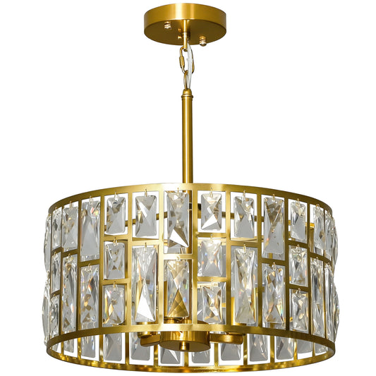 72 Glass Crystallite Chandelier - Gold-Tone