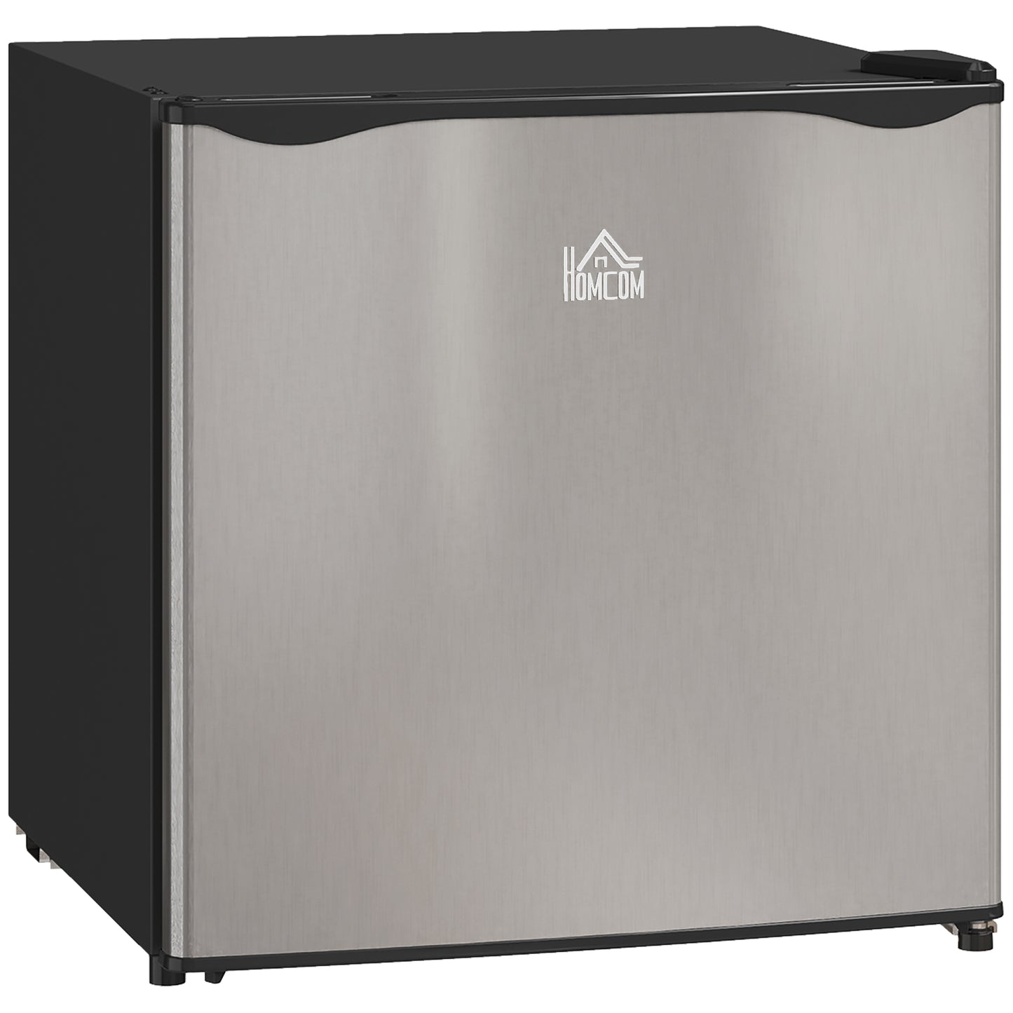 46 Litre Table Top Mini Fridge, Small Fridge with Ice Box, Reversible Door, Adjustable Temperature and Legs for Bedrooms