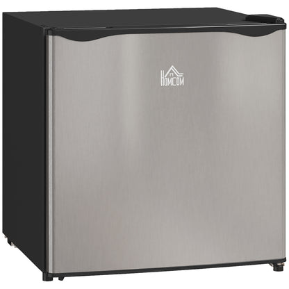 46 Litre Table Top Mini Fridge, Small Fridge with Ice Box, Reversible Door, Adjustable Temperature and Legs for Bedrooms
