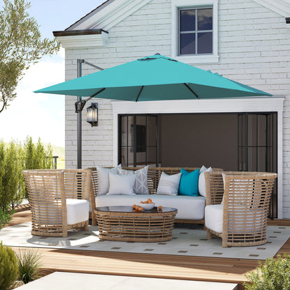 Patio Offset Parasol Umbrella - Blue