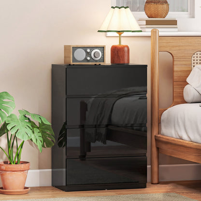 Chest of Drawers, 4-Drawer Storage Cabinets, Modern Dresser, Storage Drawer Unit for Bedroom