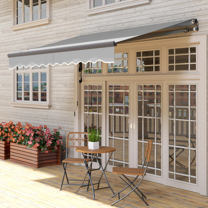 3 x 2.5m Electric Awning with Remote Controller, Aluminium Frame DIY Retractable Awning