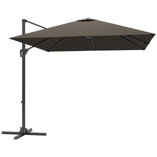Patio Offset Parasol Umbrella - Tan