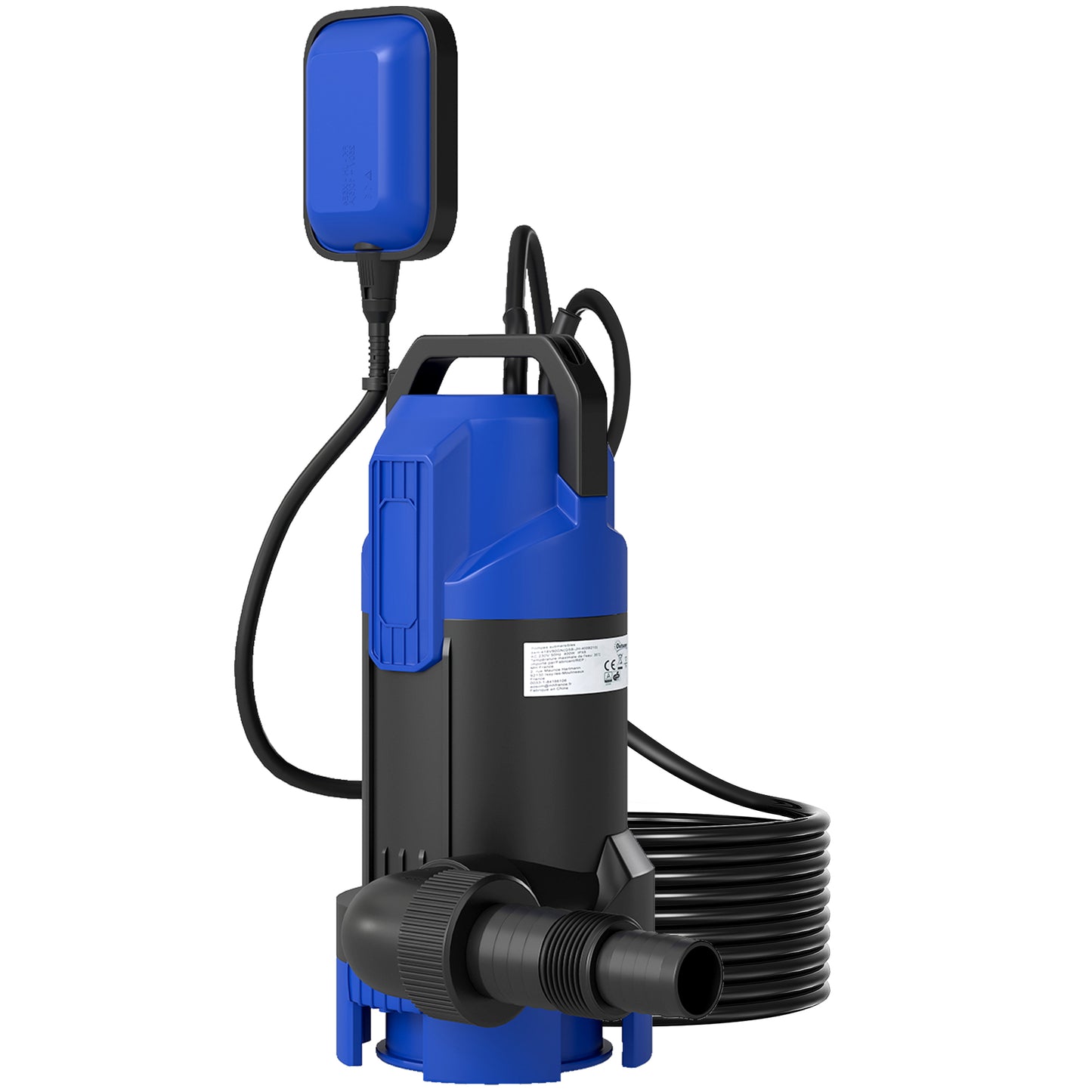 750W Submersible Water Pump for Dirty/Clean Water, 20000L/H Electric Sump Pump with Float Switch