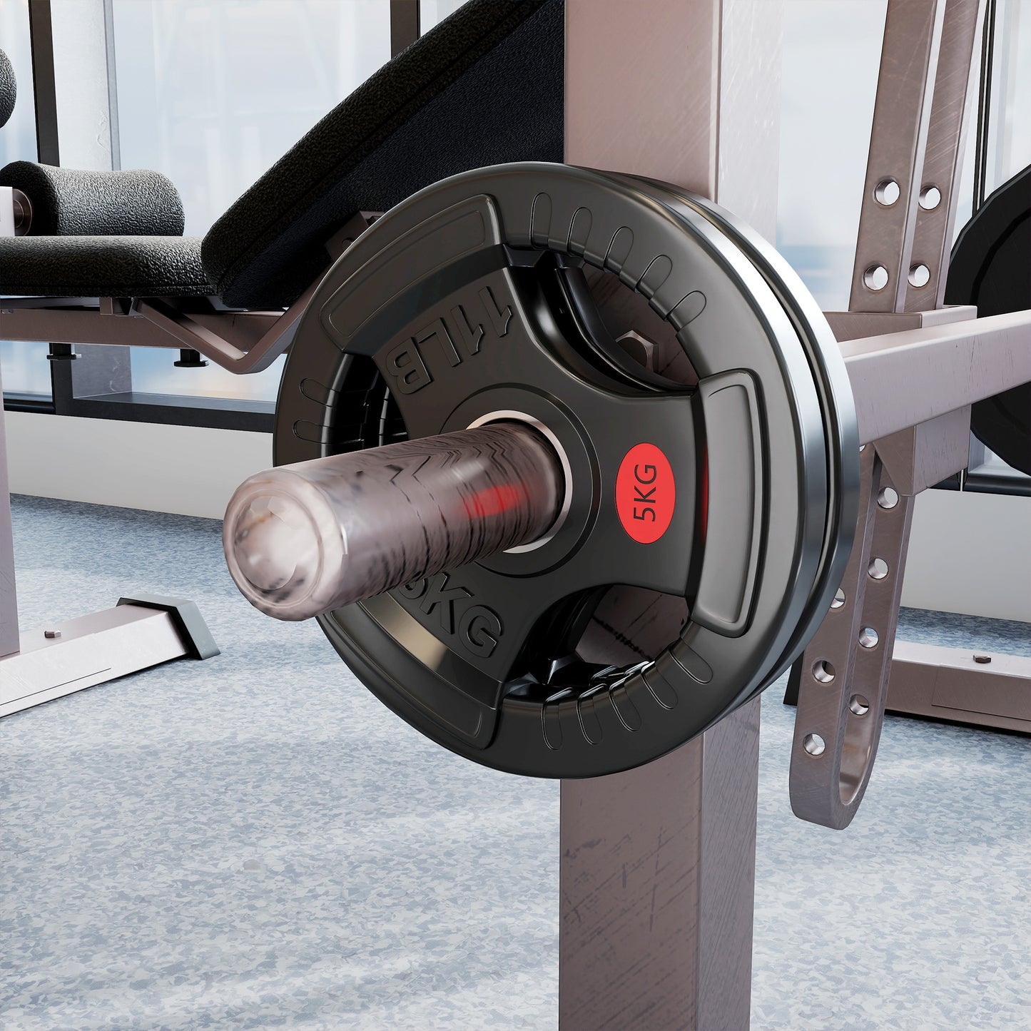 Olympic Weight Plates, 2"/5cm Weight Disc Pair with Tri-Grips