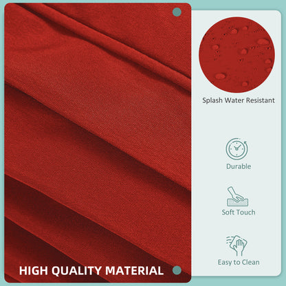 Set of 14 Outdoor Cushion Covers - Red