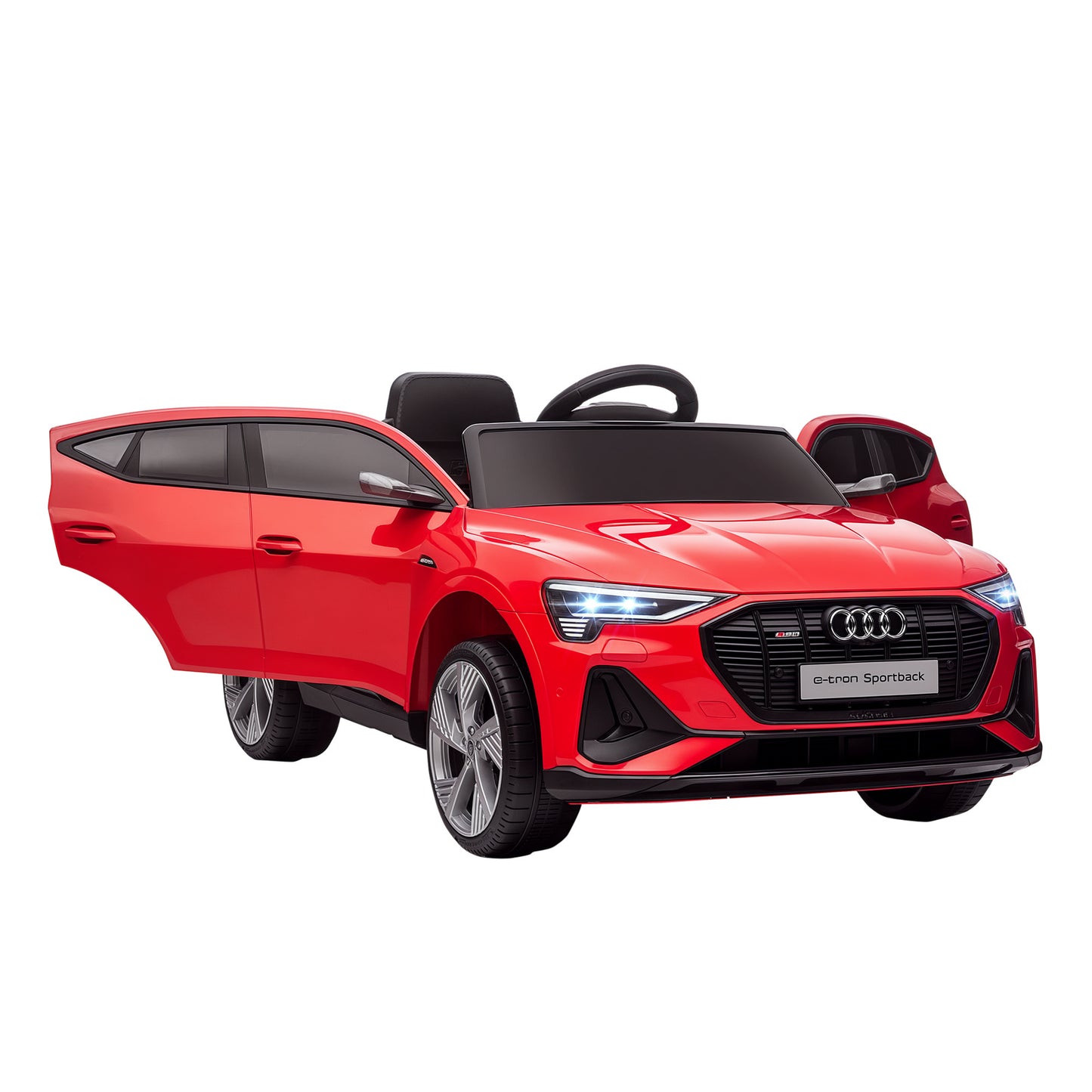Audi E-tron Licensed 12V Kids Electric Ride on, Electric Car for Kids, with Parental Remote, Music Lights MP3