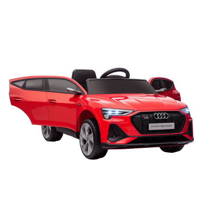 Audi E-tron Licensed 12V Kids Electric Ride on, Electric Car for Kids, with Parental Remote, Music Lights MP3