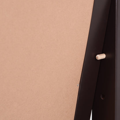 Full Length Mirror, Freestanding Adjustable Angle Dressing Mirror for Bedroom, Living Room, 148 x 47 cm, Brown