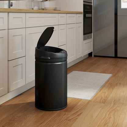 30L Stainless Steel Sensor Bin - Black