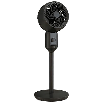Air Circulator Fan Pedestal Cooling Fan with 3 Speed and Carry Handle, 9 Inch, Black