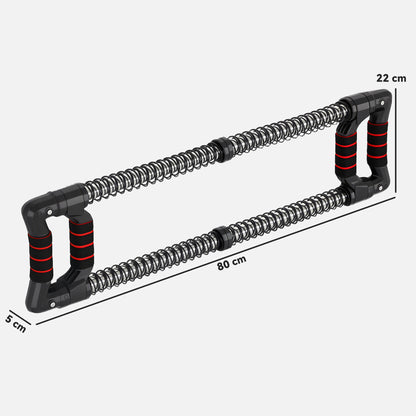 Chest Expander, with 10-50kg Adjustable Resistance, for Home Gym, Office, Travel Workout