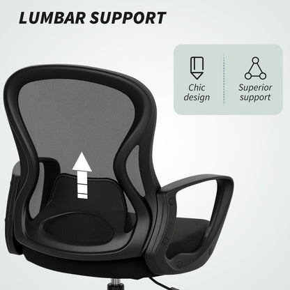 Drafting Chair with Adjustable Footrest, Ergonomic Mesh Office Chair with Lumbar Support