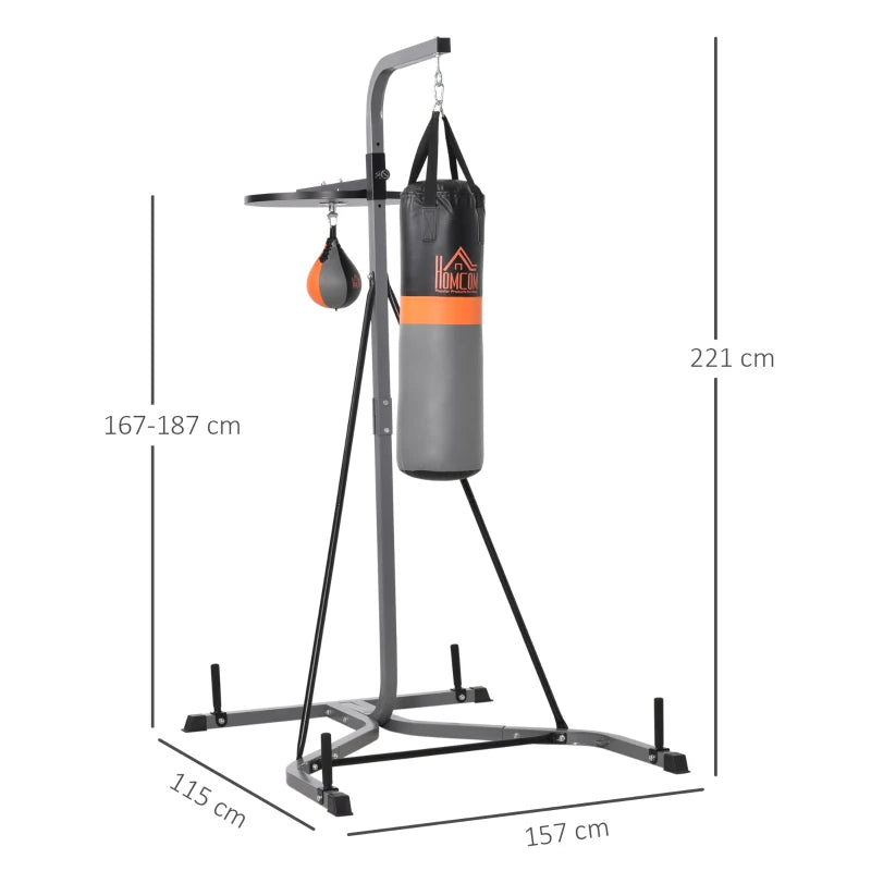 2-in-1 - Freestanding Boxing Bag / Punching Bag & Speedball Station